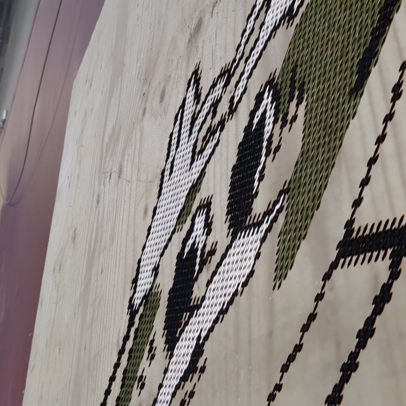 Broderi skilt design genbrug