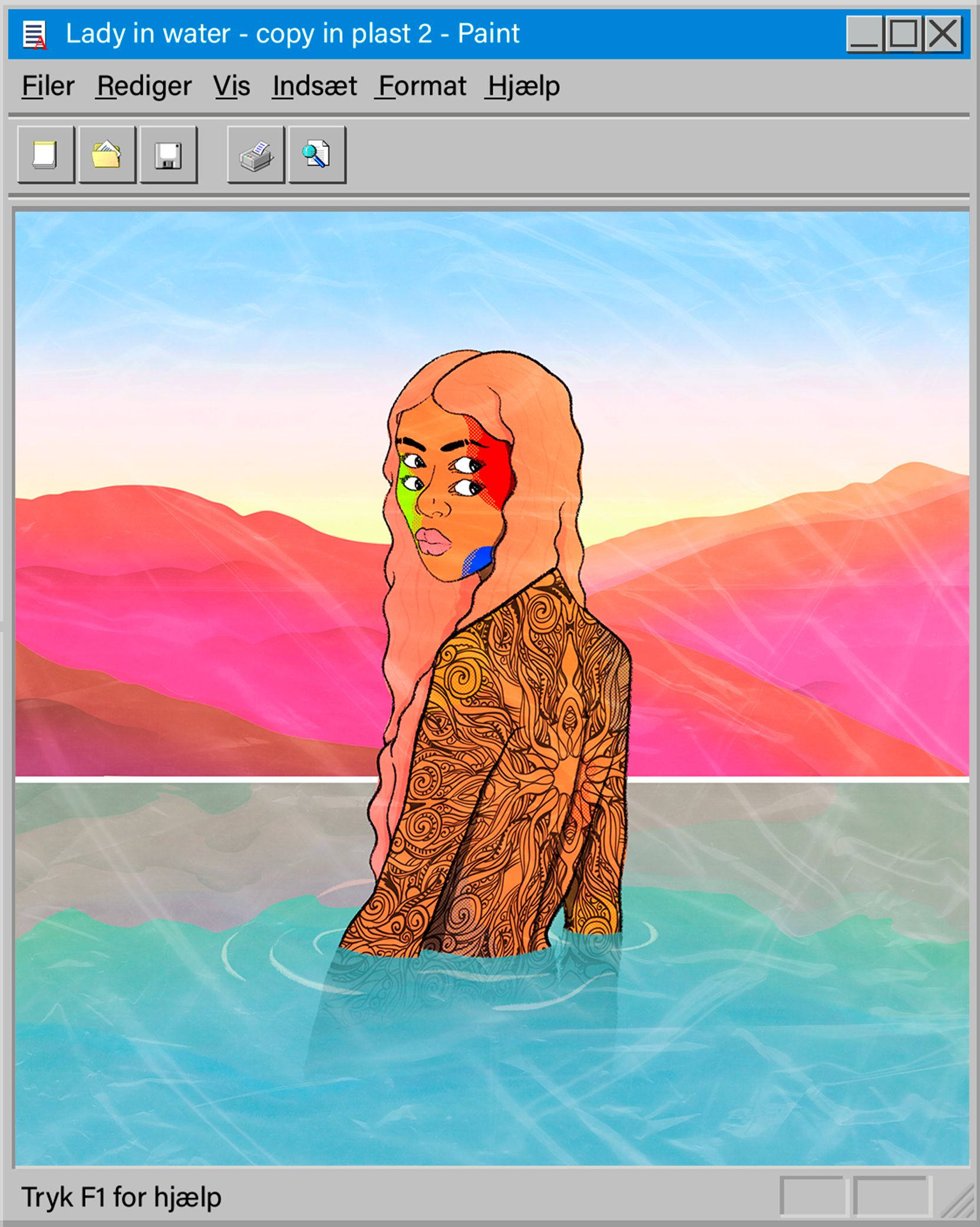 Lady in water - copy in plast 2