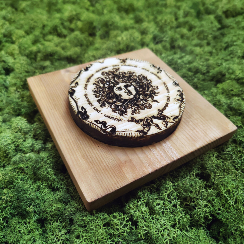 genbrugte palletræ trofæ medaljon