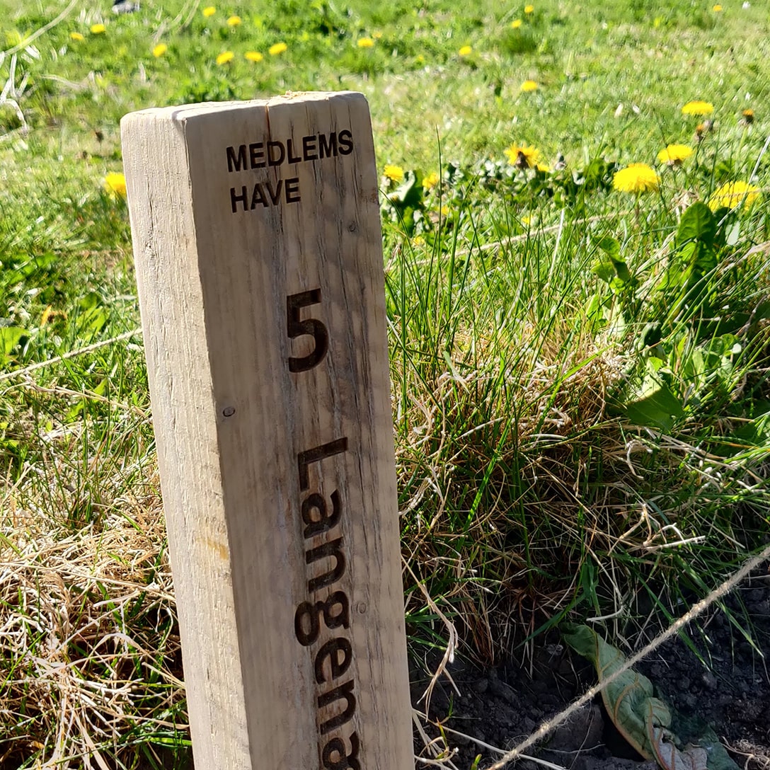 Langenæshaverne - skilte